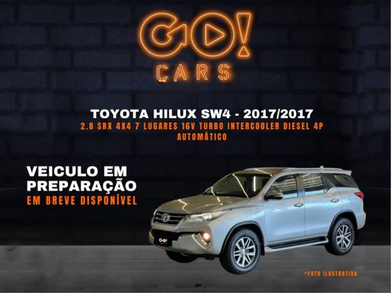 TOYOTA HILUX SW4 2.8 SRX 4X4 7 LUGARES 16V TURBO INTERCOOLER DIESEL 4P AUTOMÁTICO